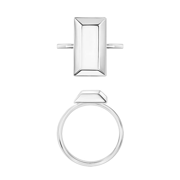 Bar Ring In 10K White Gold 1.90 Grams (Del. In 10-12 Days)