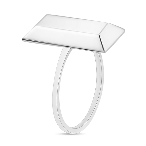 Bar Ring In 14K White Gold 2.20 Grams (Del. In 10-12 Days)