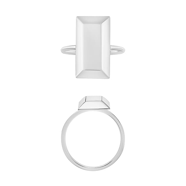 Bar Ring In 14K White Gold 2.20 Grams (Del. In 10-12 Days)