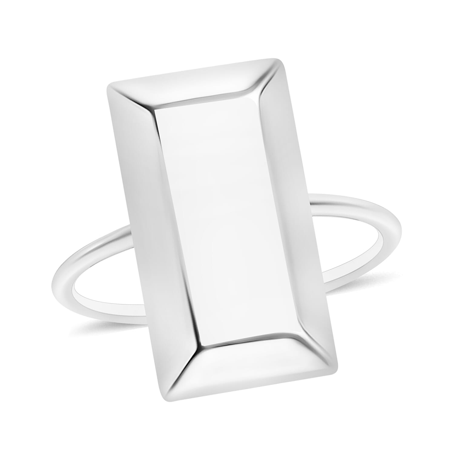 Bar Ring in 14K White Gold 2.20 Grams (Del. in 10-12 Days)