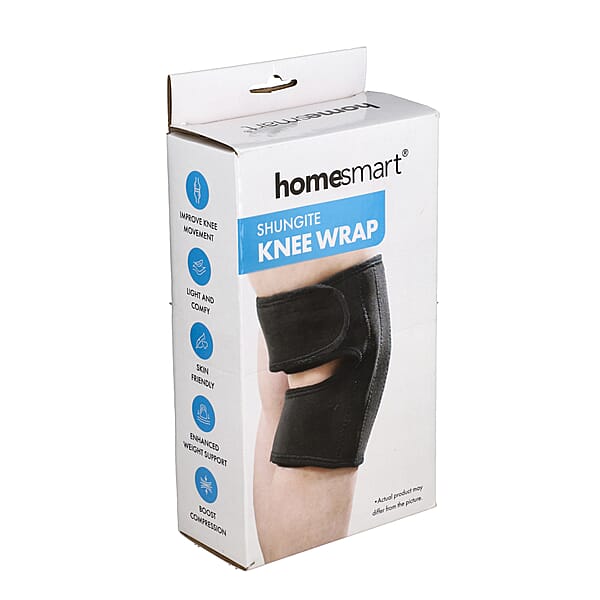 Black Special Size Knee Cap Hinge With Shungite Powder Outward