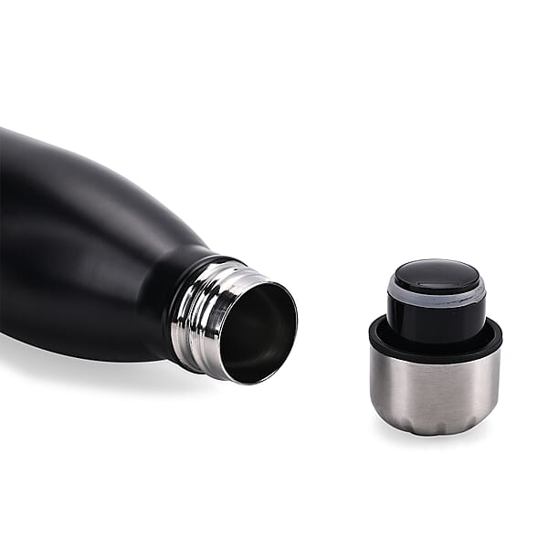 Black Stainless Steel Double Wall 2pcs Bottles