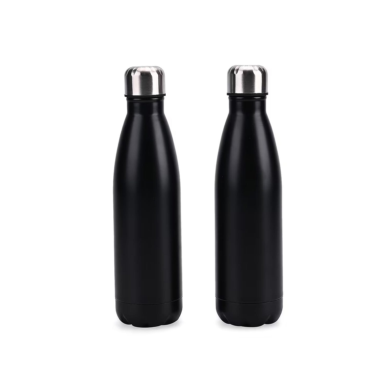 Black Stainless Steel Double Wall 2pcs Bottles