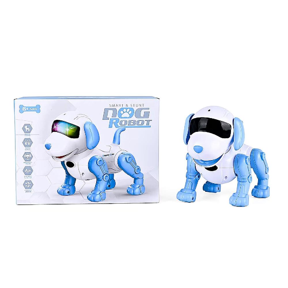 Blue Bionic Smart Robotic Dog Toy with Remote Control
