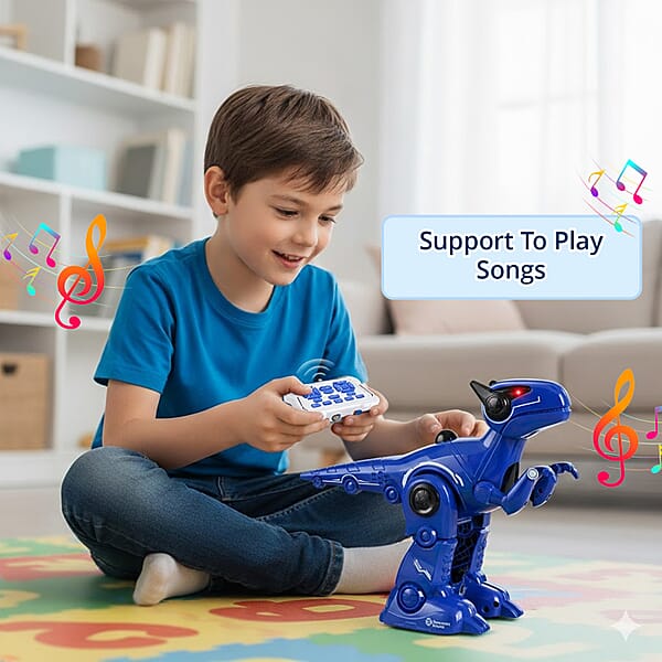 Blue T16 Smart Robo Dinosaur Toy With Remote Control (Battery Not Included)