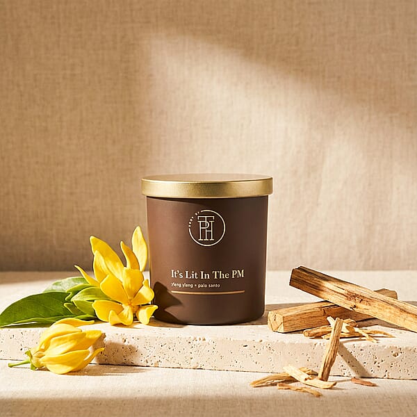 BODY BY TPH It’s Lit In The PM Ylang Ylang & Palo Santo Soy Wax Blend Candle (8oz)