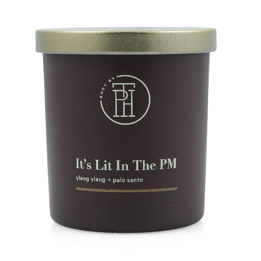 BODY BY TPH It’s Lit in the PM Ylang Ylang & Palo Santo Soy Wax Blend Candle (8oz)