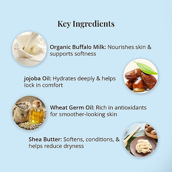 Bufarma Bare Skin Body Lotion With Organic Buffalo Milk (200ml)