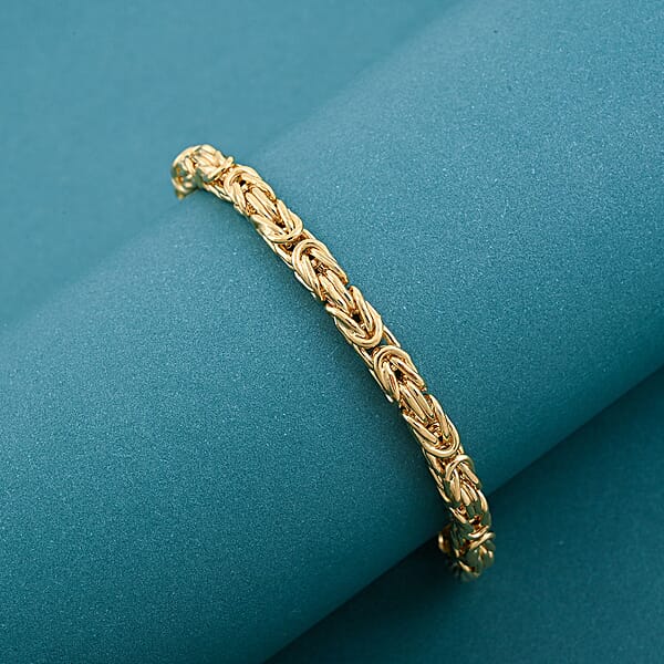 Byzantine Chain Bracelet In 14K Yellow Gold (7.50 In) 9.6 Grams