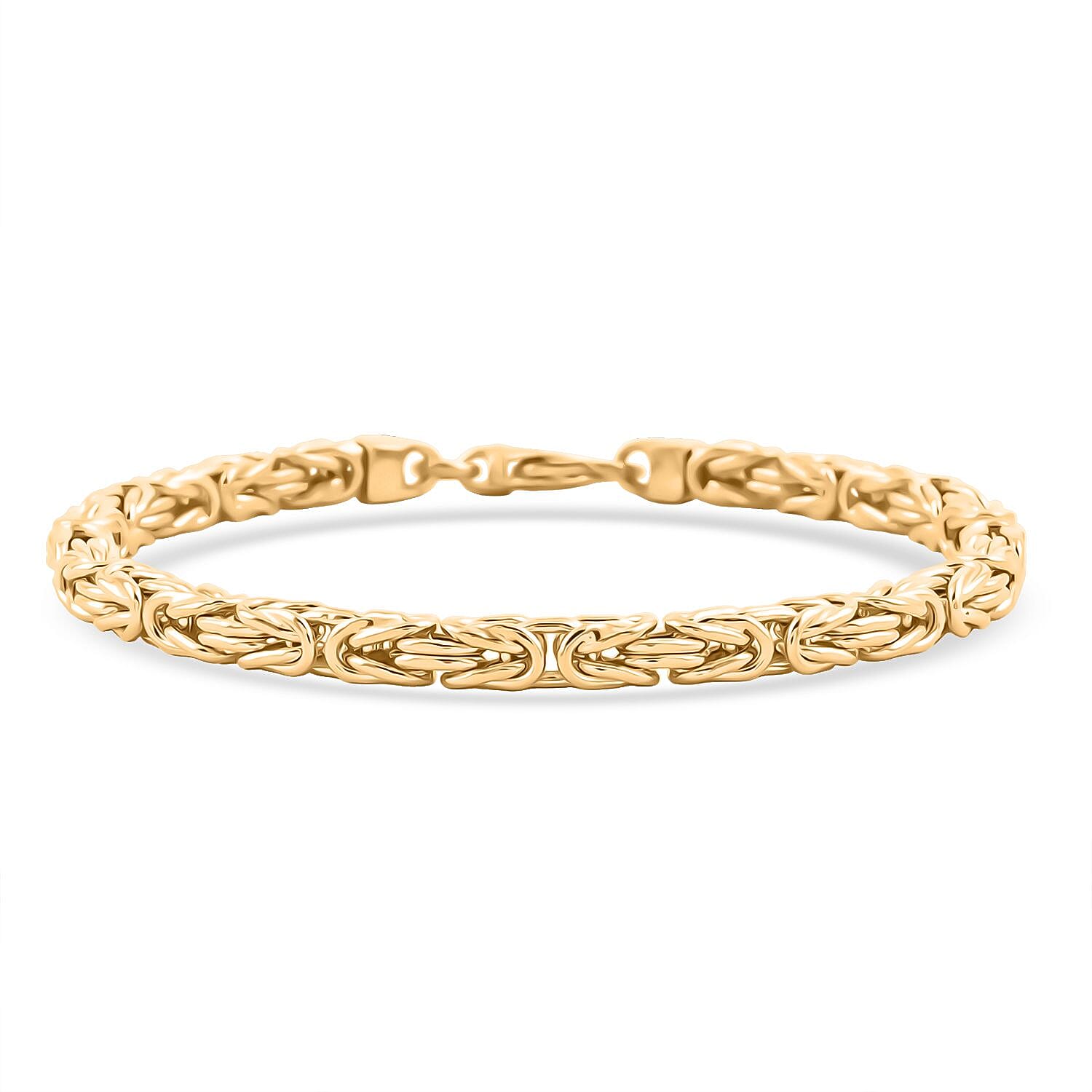 Byzantine Chain Bracelet in 14K Yellow Gold (7.50 In) 9.6 Grams
