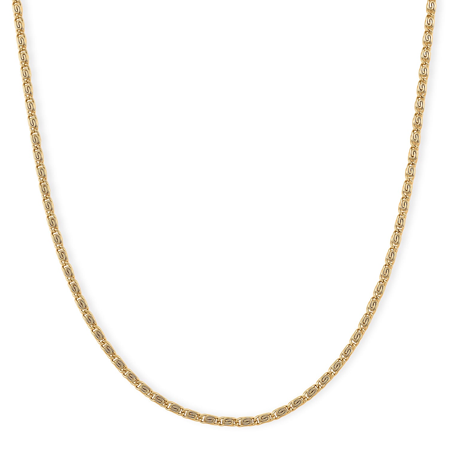 Byzantine Chain Necklace in ION Plated YG Stainless Steel (24-26 Inches)