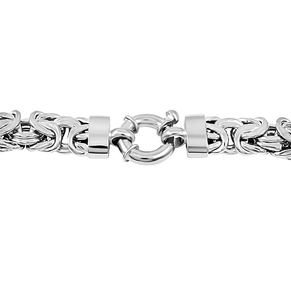 Byzantine Chain Necklace In Sterling Silver 23.3 Grams 20 Inches