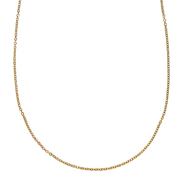 Cable Chain In ION Plated YG Stainless Steel 20 Inches