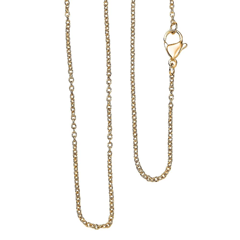 Cable Chain in ION Plated YG Stainless Steel 20 Inches