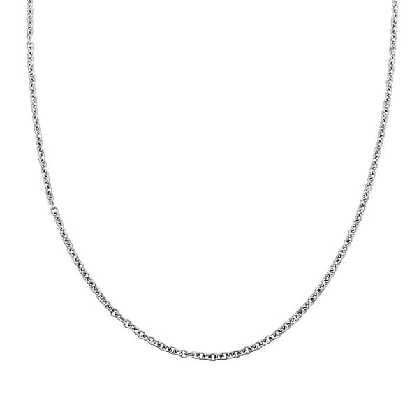 Cable Chain In Stainless Steel With 12MM Lobster Lock 20 Inches