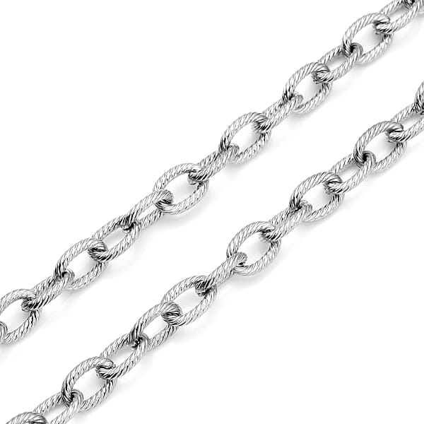 Cable Chain Necklace With Adjustable Ball In Stainless Steel 18-29 Inches Tarnish-Free Waterproof Sweat Proof Jewelry