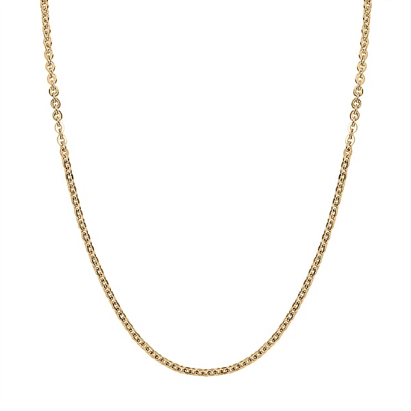 Cable Link Chain Necklace In 10K Yellow Gold 1.82 Grams 18 Inches