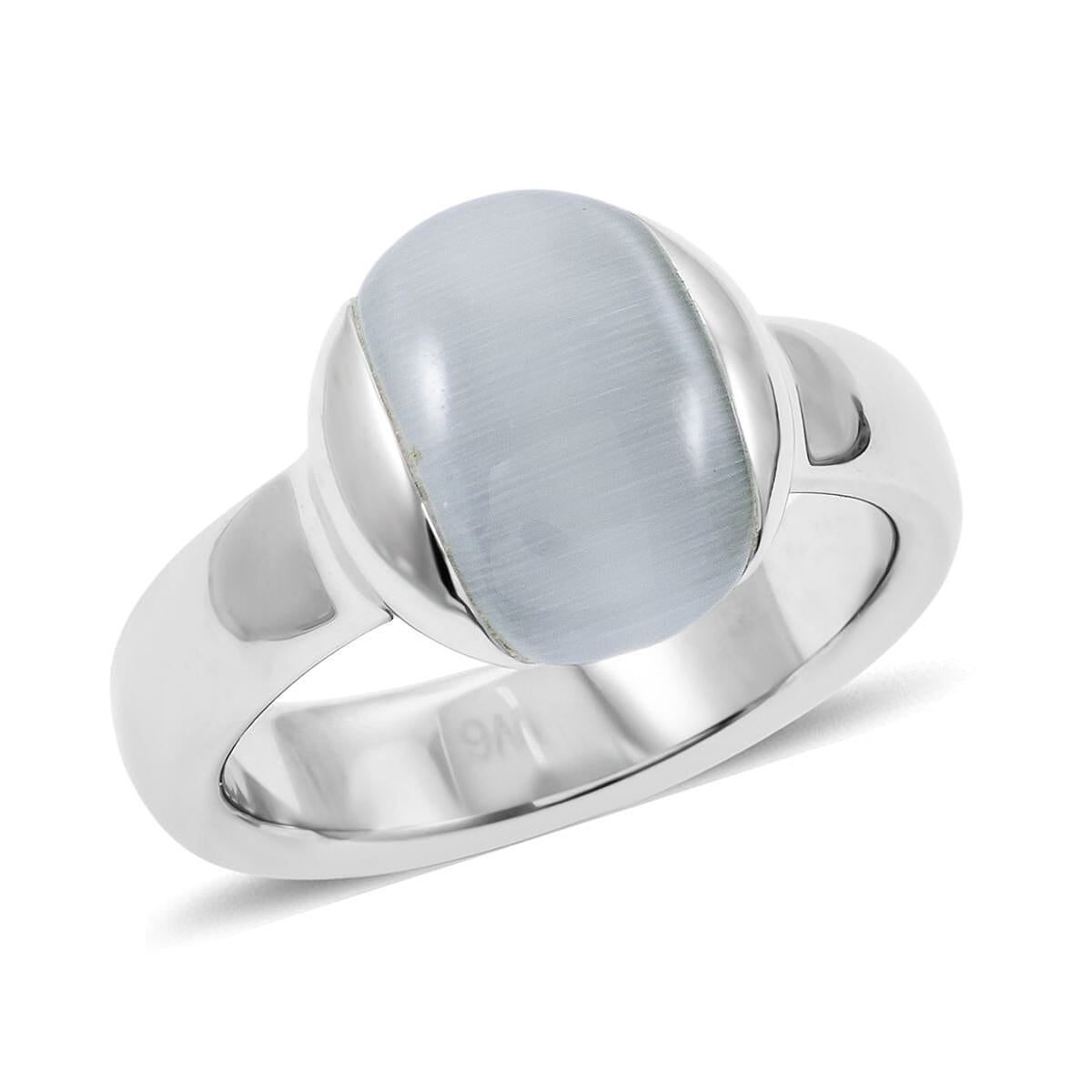 Calvin Klein Cat's Eye 3.00 ctw Devoted Ring in Stainless Steel