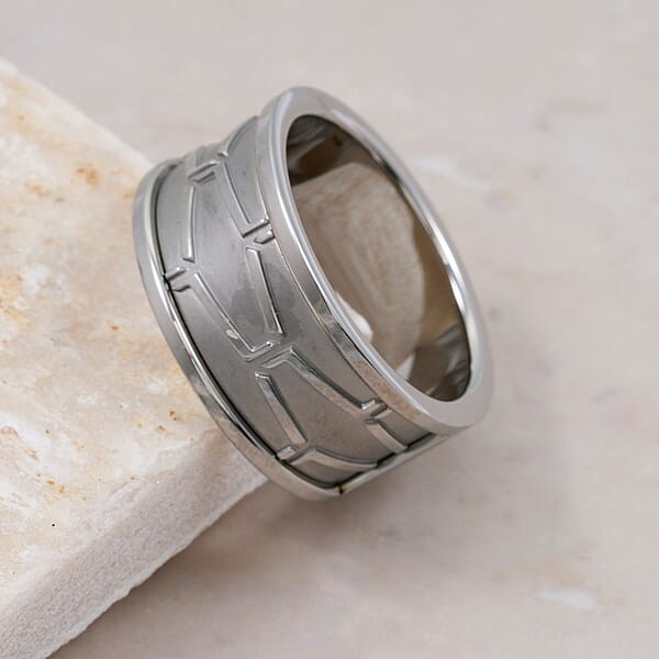 Calvin Klein Closeout Abstract Ring In Stainless Steel