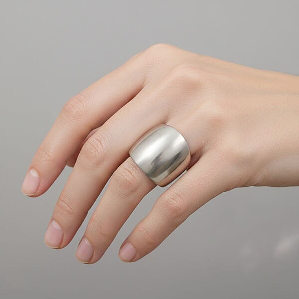 Calvin Klein Closeout Billow Ring In Stainless Steel