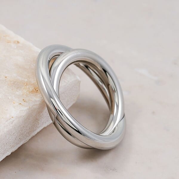 Calvin Klein Closeout Continue Ring In Stainless Steel