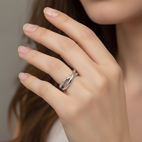 Calvin Klein Closeout Continue Ring In Stainless Steel