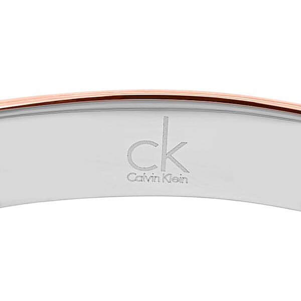 Calvin Klein Closeout ION Plated RG And Stainless Steel Empathic Bangle Bracelet (6.25 In)