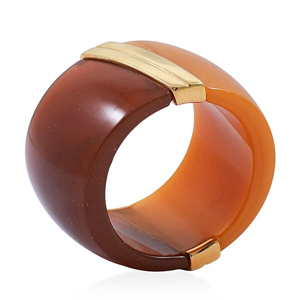 Calvin Klein Closeout Vision Ring In ION Plated YG Stainless Steel