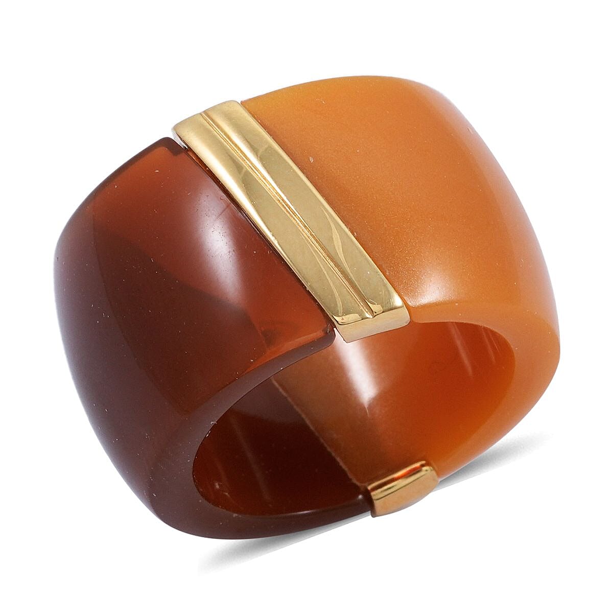 Calvin Klein Closeout Vision Ring in ION Plated YG Stainless Steel