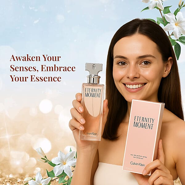Calvin Klein Eau De Parfum Spray - Eternity Moment 3.3oz (100 Ml) (W)