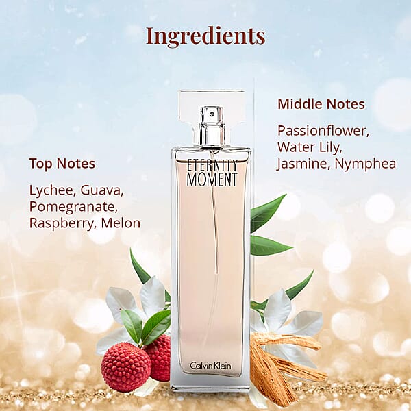 Calvin Klein Eau De Parfum Spray - Eternity Moment 3.3oz (100 Ml) (W)