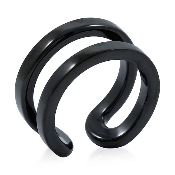 Calvin Klein ION Plated Black Stainless Steel Ring