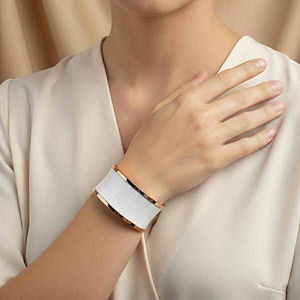 Calvin Klein ION Plated RG Stainless Steel Spellbound Bangle Bracelet (7.00 In)