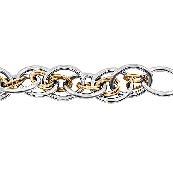 Calvin Klein ION Plated YG And Stainless Steel Forward Bracelet (7.00 In)