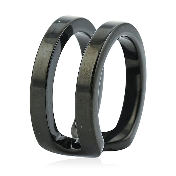 Calvin Klein Return The Black Ring In ION Plated Black Stainless Steel
