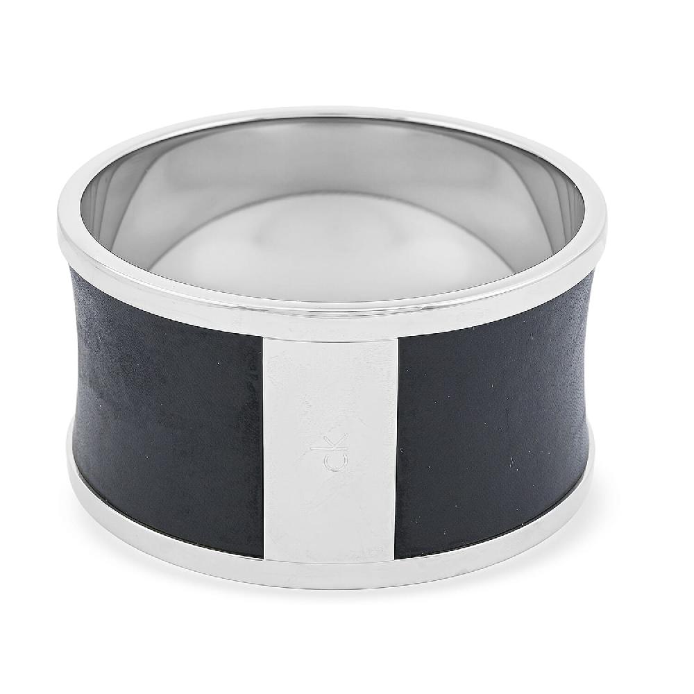 Calvin Klein Spellbound ION Plated Black Stainless Steel Bangle Bracelet (7.00 In)
