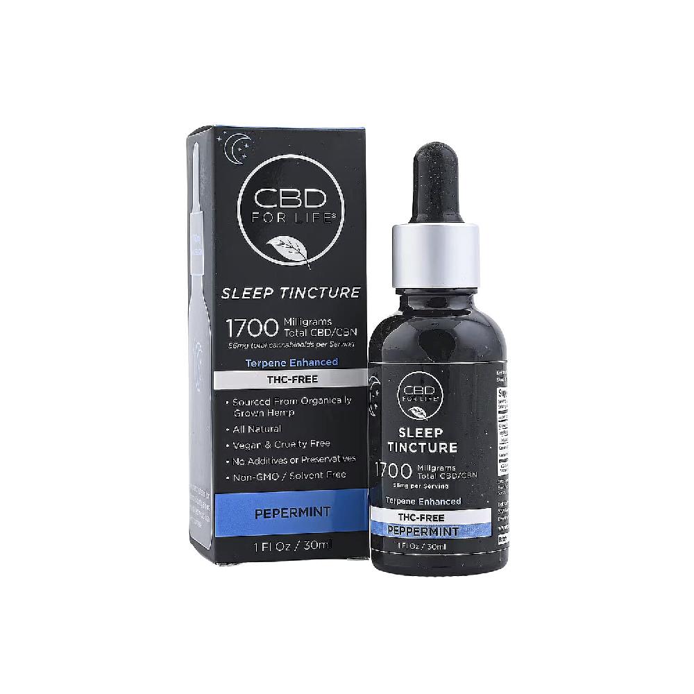 CBD For Life Sleep Tincture - 1700 mg CBD - Peppermint