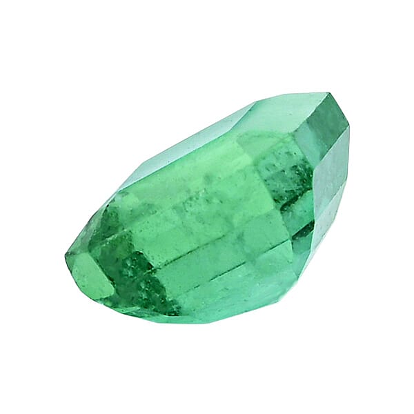 Certified 1.00 Ctw Asscher Cut Emerald Loose Gemstone – AAAA Grade (Zambian)