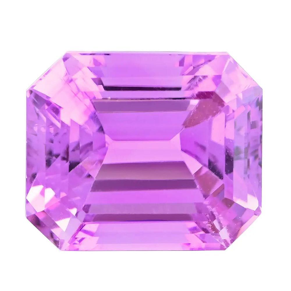 Certified 20.00 ctw Octagon Patroke Kunzite Loose Gemstone – AAAA Grade Free Size