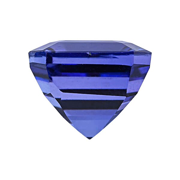 Certified 5.00 Ctw Square Asscher Cut Tanzanite Loose Gemstone – AAAA Grade Free Size