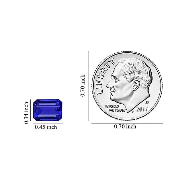 Certified 6.00 Ctw Octagon Tanzanite Loose Gemstone – Flawless AAAA Grade Free Size
