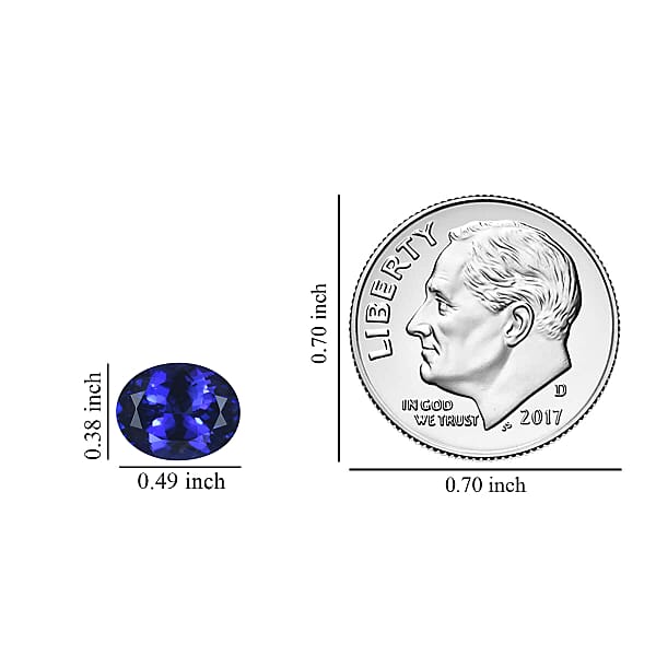 Certified 6.00 Ctw Oval Tanzanite Loose Gemstone – Flawless AAAA Grade Free Size