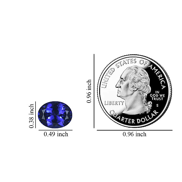 Certified 6.00 Ctw Oval Tanzanite Loose Gemstone – Flawless AAAA Grade Free Size