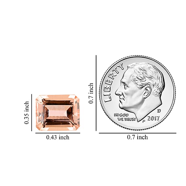 Certified AAAA Marropino Morganite (Oct 11x9 Mm) 4.00 Ctw
