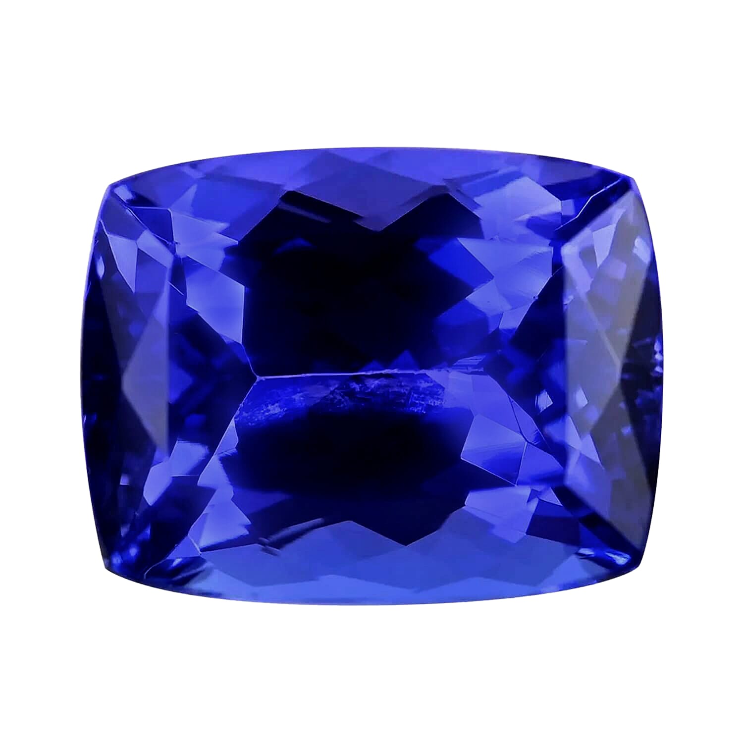 Certified AAAA Tanzanite (Cush 9x7 mm) 2.10 ctw