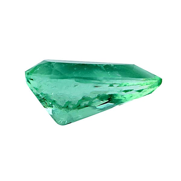 Certified And Appraised AAAA Boyaca Colombian Emerald (Pear Free Size) 5.00 Ctw