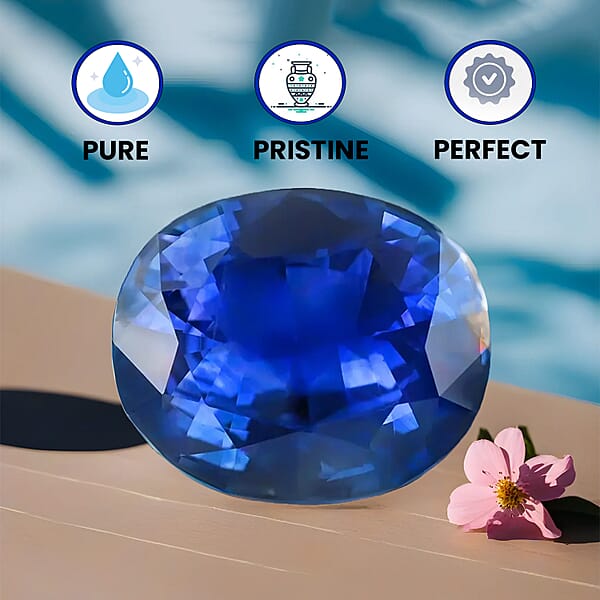 Certified And Appraised AAAA Ceylon Blue Sapphire (Oval Free Size) 2.00 Ctw