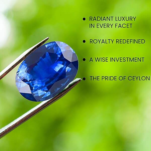 Certified And Appraised AAAA Ceylon Blue Sapphire (Ovl Free Size) 1.25 Ctw