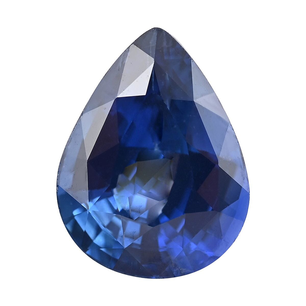 Certified and Appraised AAAA Ceylon Blue Sapphire (Pear Free Size) 1.00 ctw