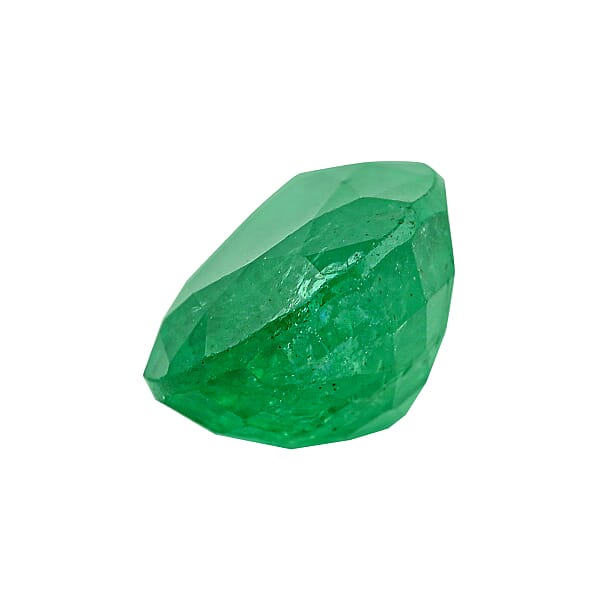 Certified And Appraised AAAA Kagem Zambian Emerald (Pear Free Size) 5.00 Ctw